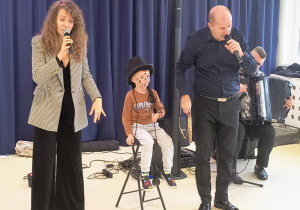 Chłopiec z Motylków jako kominiarz