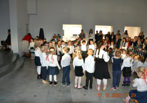 Dzieci z grupy Kreciki podczas występu