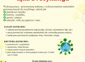 Konkurs ekologiczny "Majowa łąka z recyklingu"