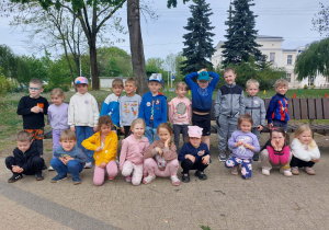 Grupa Motylki przed biegiem